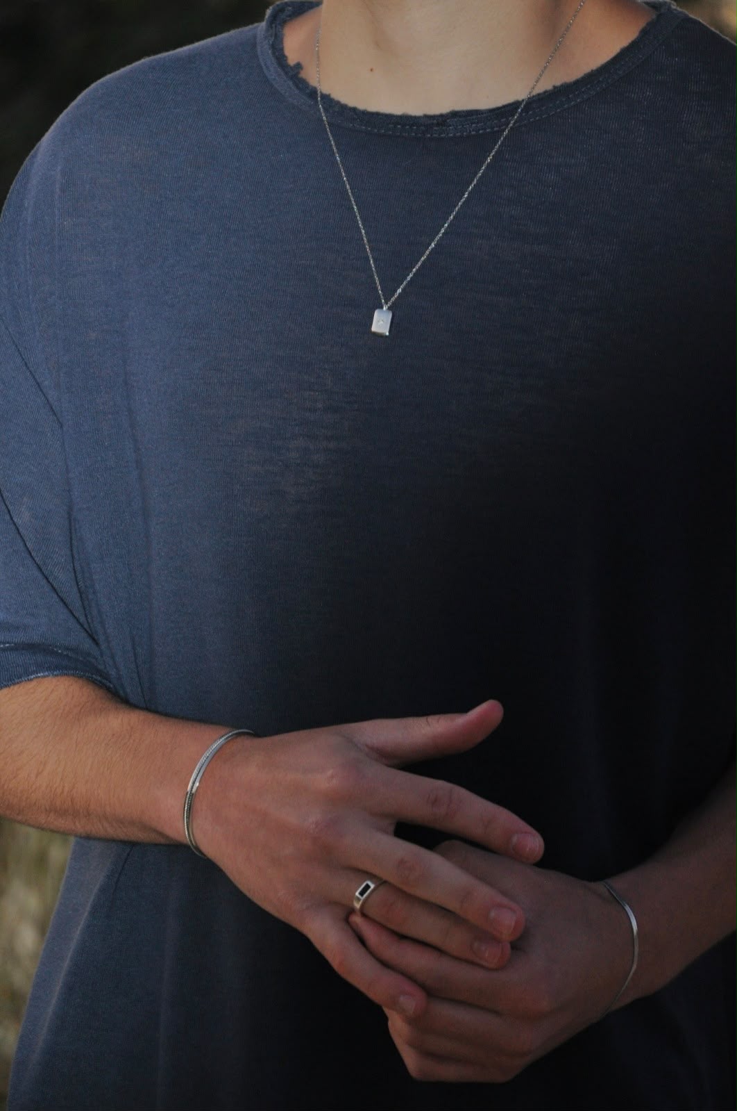 SILVER LUME NECKLACE