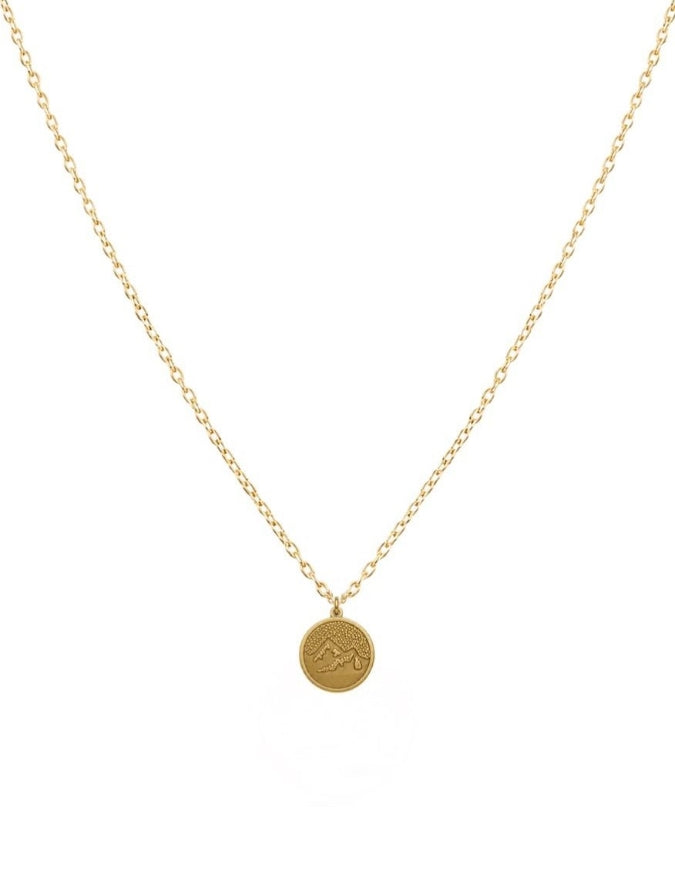 MOUNTAINS GOLD NECKLACE